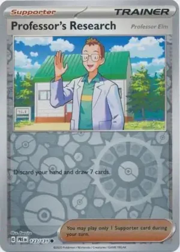 Prismatic Evolutions  123/131 Professor's Research Rev Holo