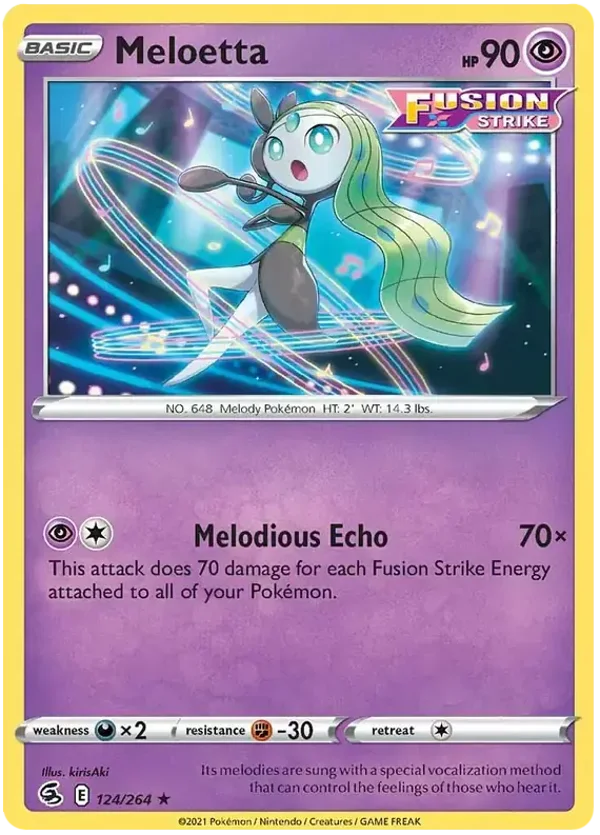 Fusion Strike  124/264 Meloetta Rev Holo