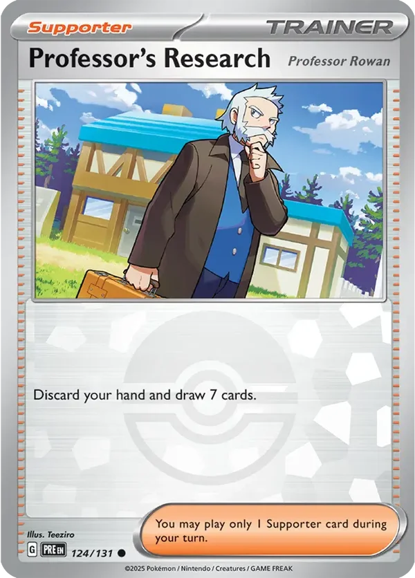 Prismatic Evolutions  124/131 Professor's Research Poke Ball