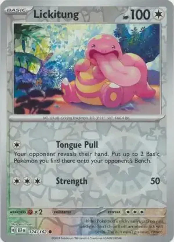 Temporal Forces  124/162 Lickitung Rev Holo
