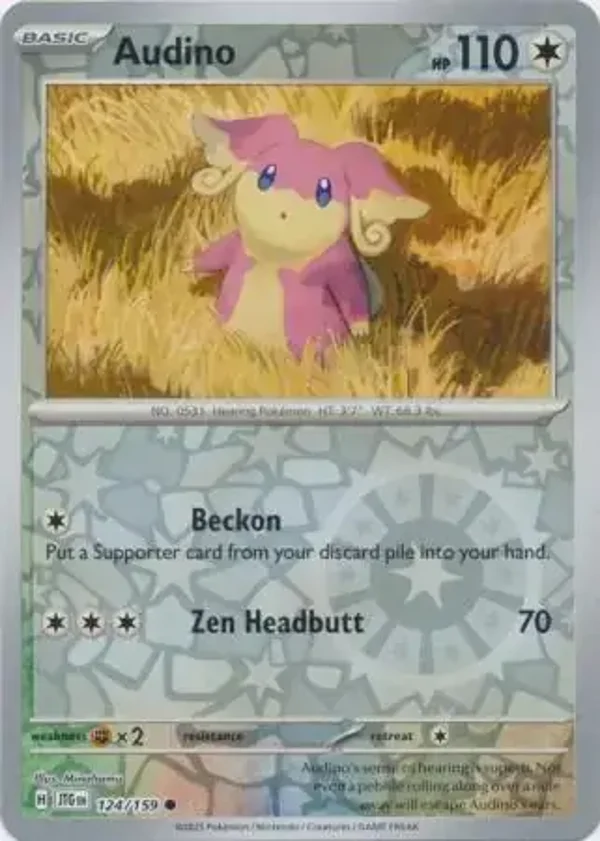 Journey Together  124/159 Audino Rev Holo