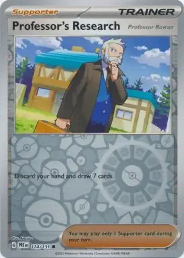 Prismatic Evolutions  124/131 Professor's Research Rev Holo