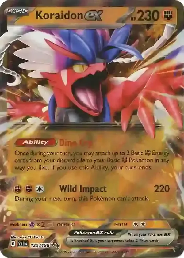 Scarlet & Violet  125/198 Koraidon Ex