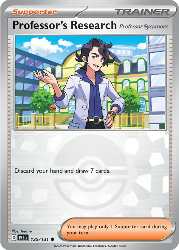Prismatic Evolutions  125/131 Professor's Research Poke Ball