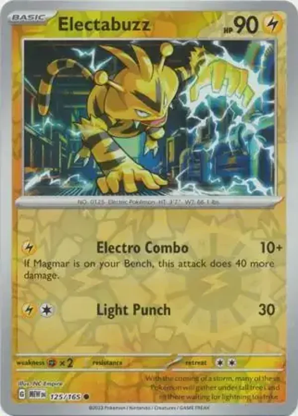 151  125/165 Electabuzz Rev Holo