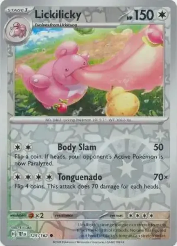 Temporal Forces  125/162 Lickilicky Rev Holo
