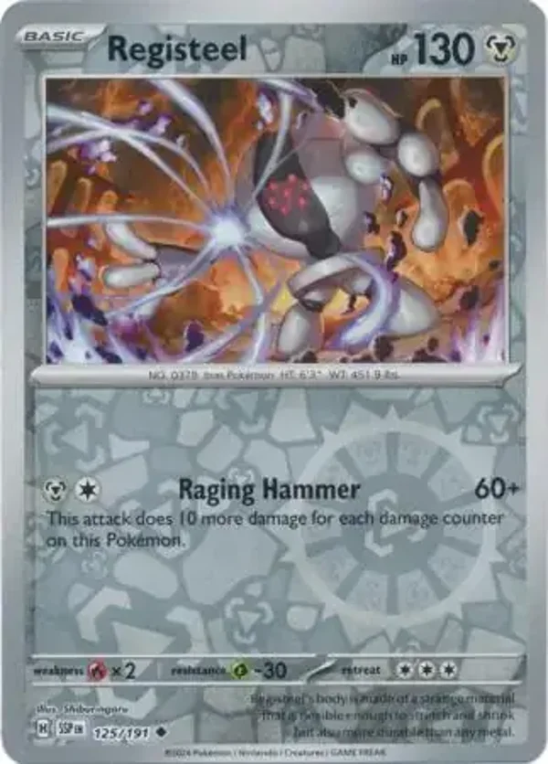 Surging Sparks  125/191 Registeel Rev Holo