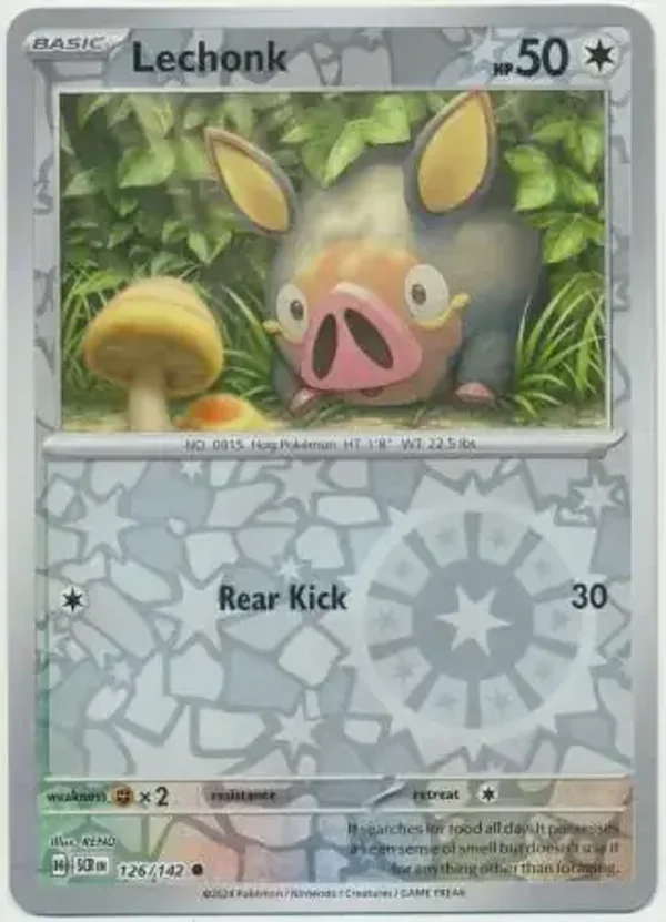 Stellar Crown  126/142 Lechonk Rev Holo