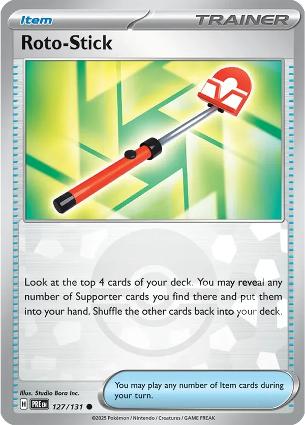 Prismatic Evolutions  127/131 Roto-Stick Poke Ball