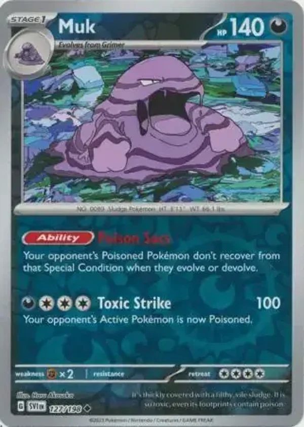 Scarlet & Violet  127/198 Muk Rev Holo