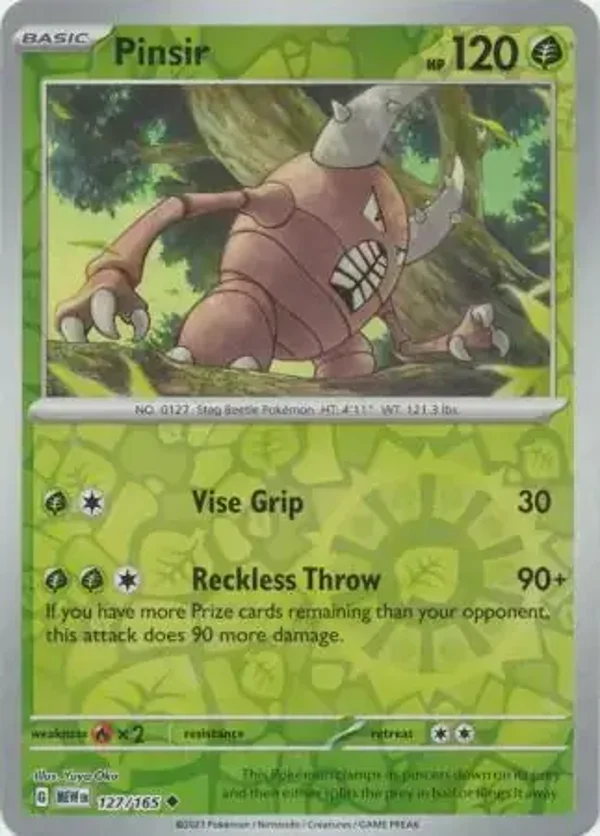 151  127/165 Pinsir Rev Holo