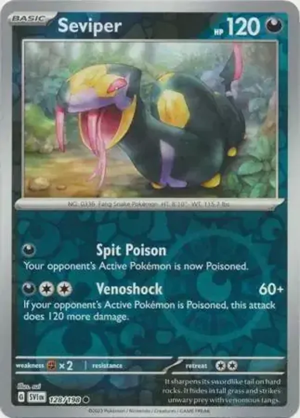 Scarlet & Violet  128/198 Seviper Rev Holo