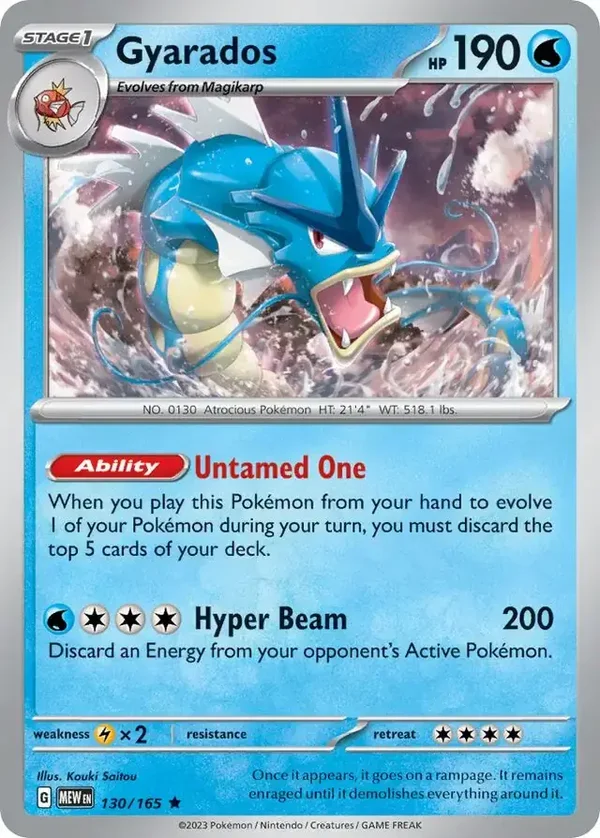 151  130/165 Gyarados Holofoil