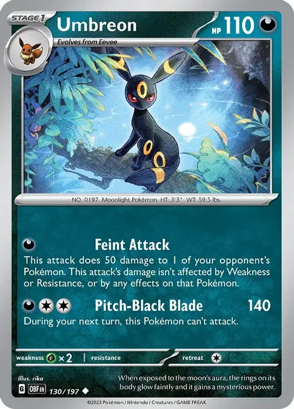 Obsidian Flames  130/197 Umbreon