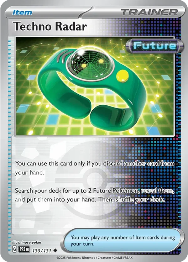 Prismatic Evolutions  130/131 Techno Radar Poke Ball