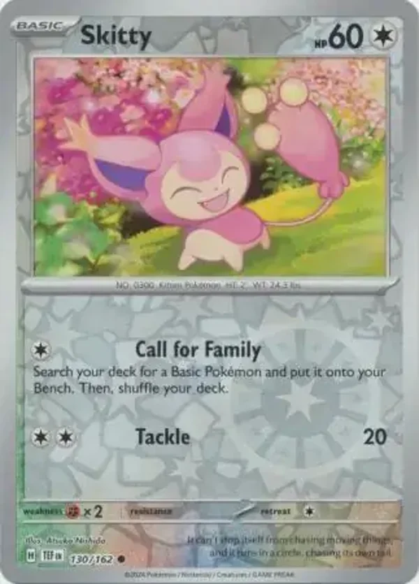 Temporal Forces  130/162 Skitty Rev Holo