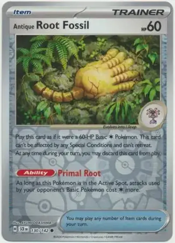 Stellar Crown  130/142 Antique Root Fossil Rev Holo