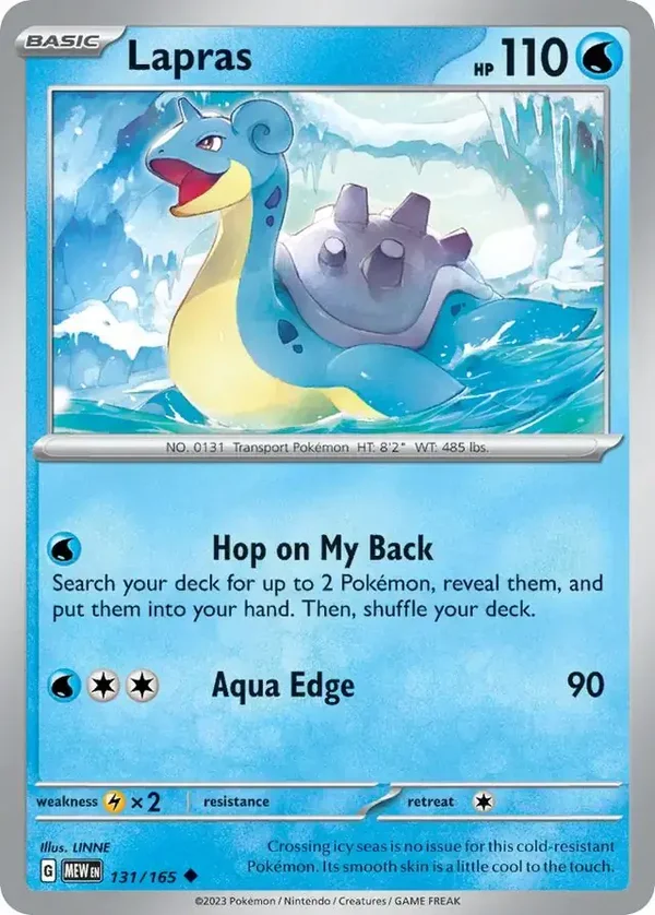 151  131/165 Lapras
