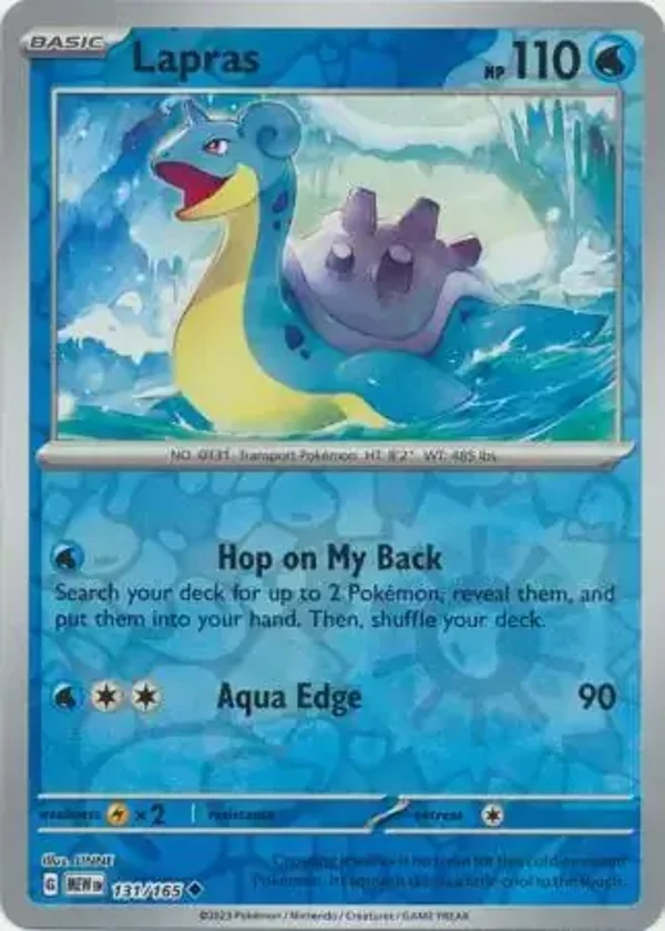 151  131/165 Lapras Rev Holo