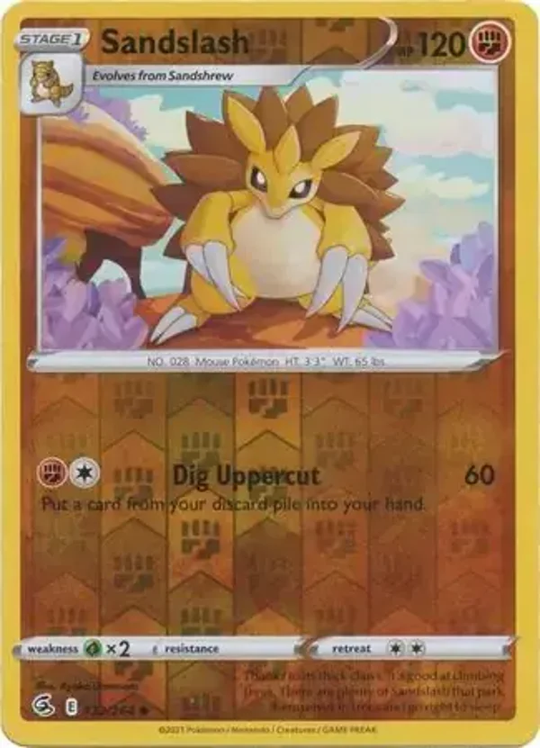 Fusion Strike  132/264 Sandslash Rev Holo