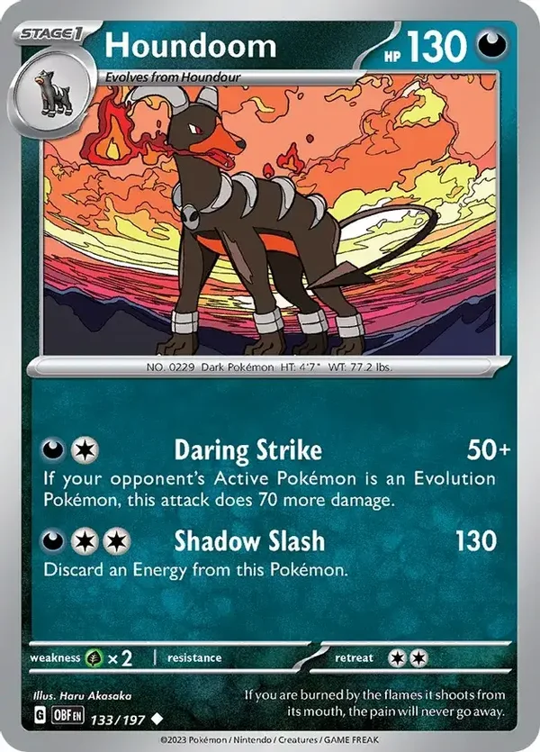 Obsidian Flames  133/197 Houndoom