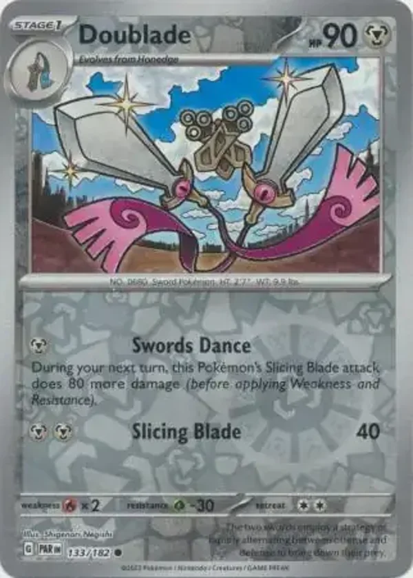 Paradox Rift  133/182 Doublade Rev Holo