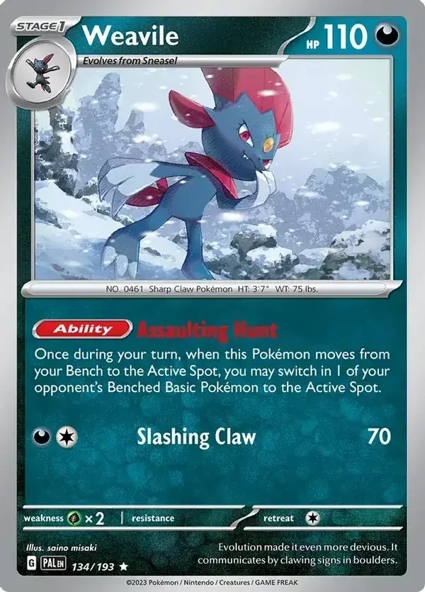 Paldea Evolved  134/193 Weavile