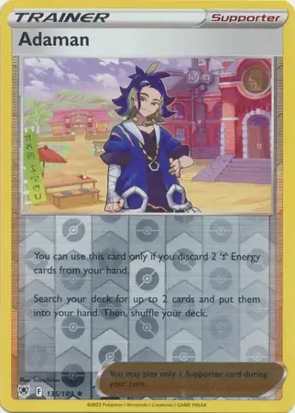 Astral Radiance  135/189 Adaman Rev Holo