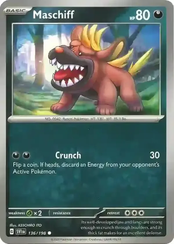 Scarlet & Violet  136/198 Maschiff