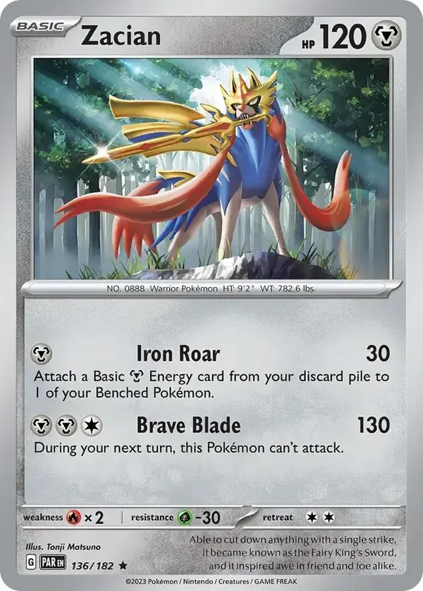 Paradox Rift  136/182 Zacian Holofoil