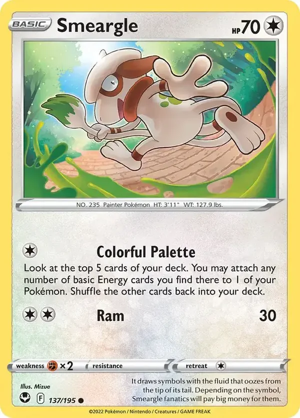 Silver Tempest  137/195 Smeargle