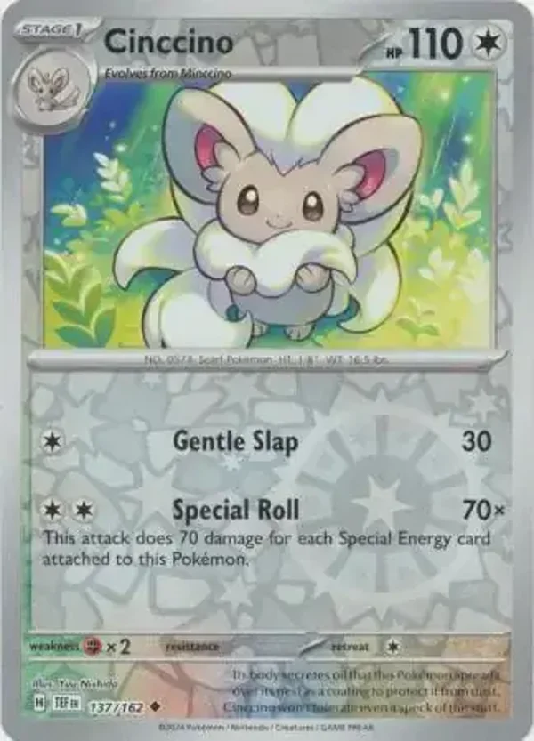 Temporal Forces  137/162 Cinccino Rev Holo