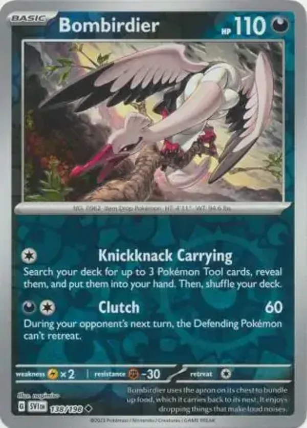 Scarlet & Violet  138/198 Bombirdier Rev Holo