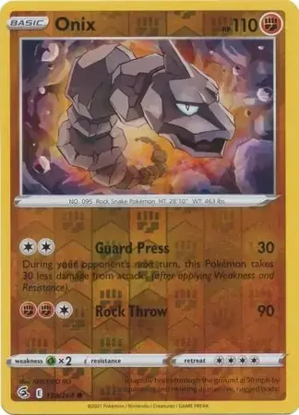 Fusion Strike  138/264 Onix Rev Holo