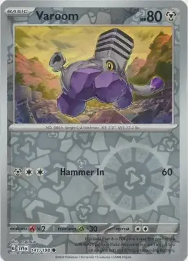 Scarlet & Violet  141/198 Varoom Rev Holo