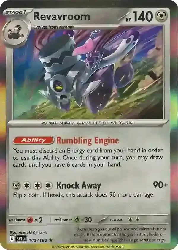 Scarlet & Violet  142/198 Revavroom Holofoil