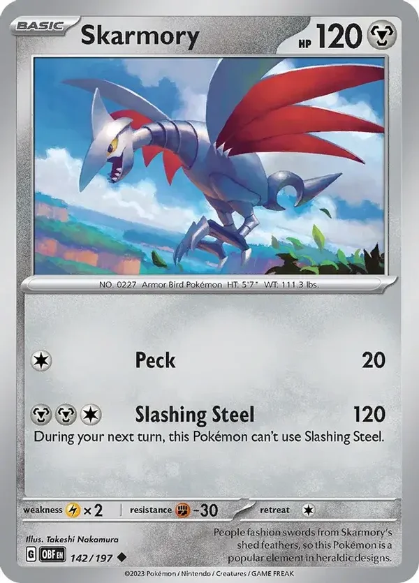 Obsidian Flames  142/197 Skarmory