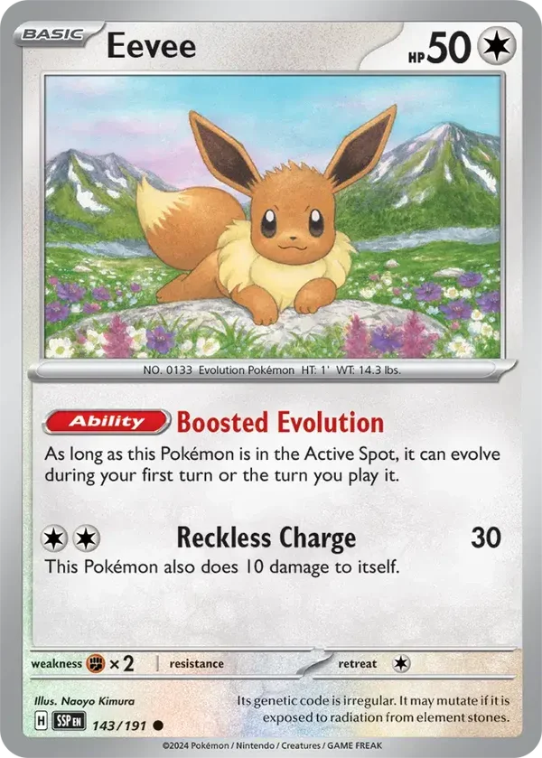 Surging Sparks  143/191 Eevee