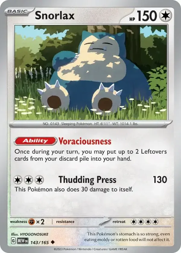 151  143/165 Snorlax