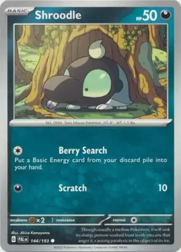 Paldea Evolved  144/193 Shroodle