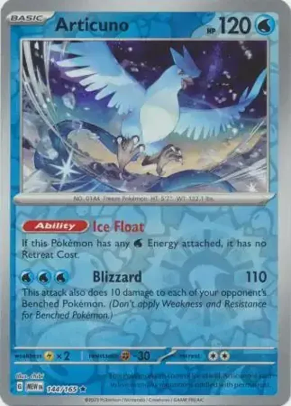 151  144/165 Articuno Rev Holo