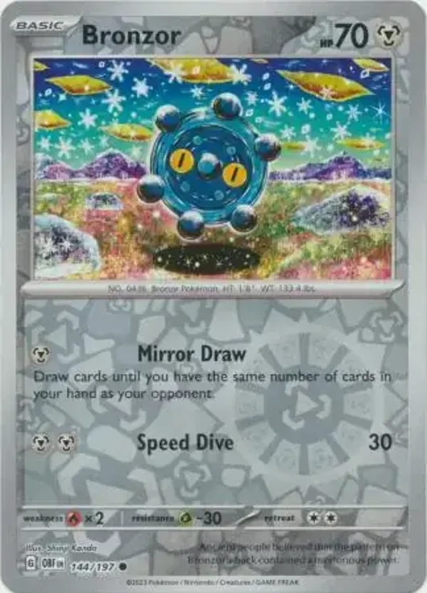 Obsidian Flames  144/197 Bronzor Rev Holo