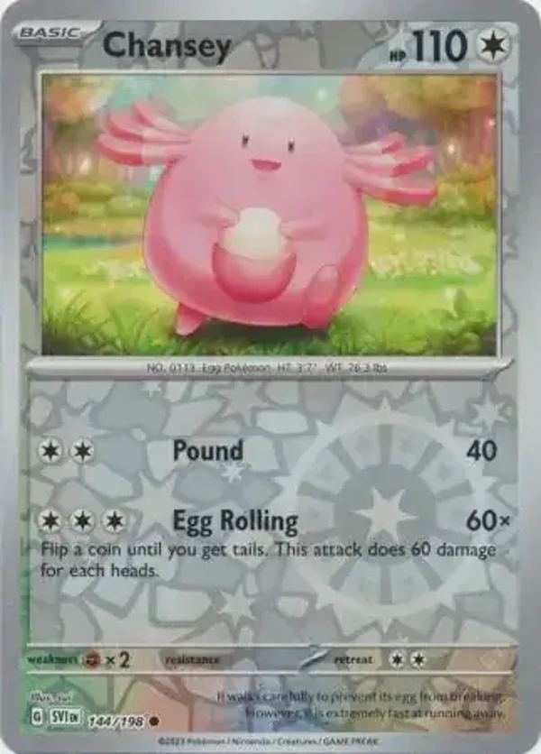 Scarlet & Violet  144/198 Chansey Rev Holo