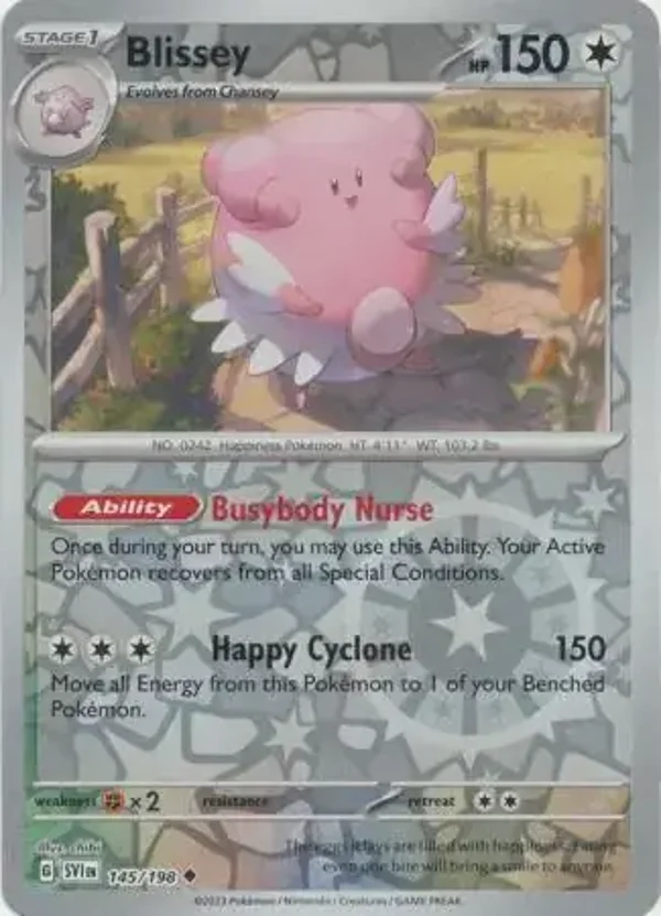 Scarlet & Violet  145/198 Blissey Rev Holo
