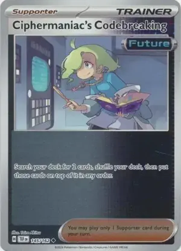 Temporal Forces  145/162 Ciphermaniac's Codebreaking Rev Holo