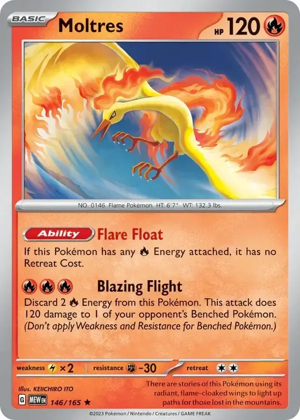 151  146/165 Moltres Holofoil