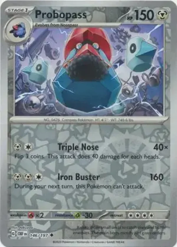 Obsidian Flames  146/197 Probopass Rev Holo