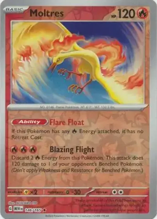 151  146/165 Moltres Rev Holo