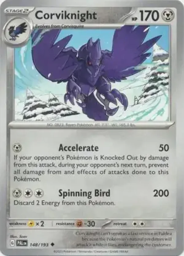 Paldea Evolved  148/193 Corviknight