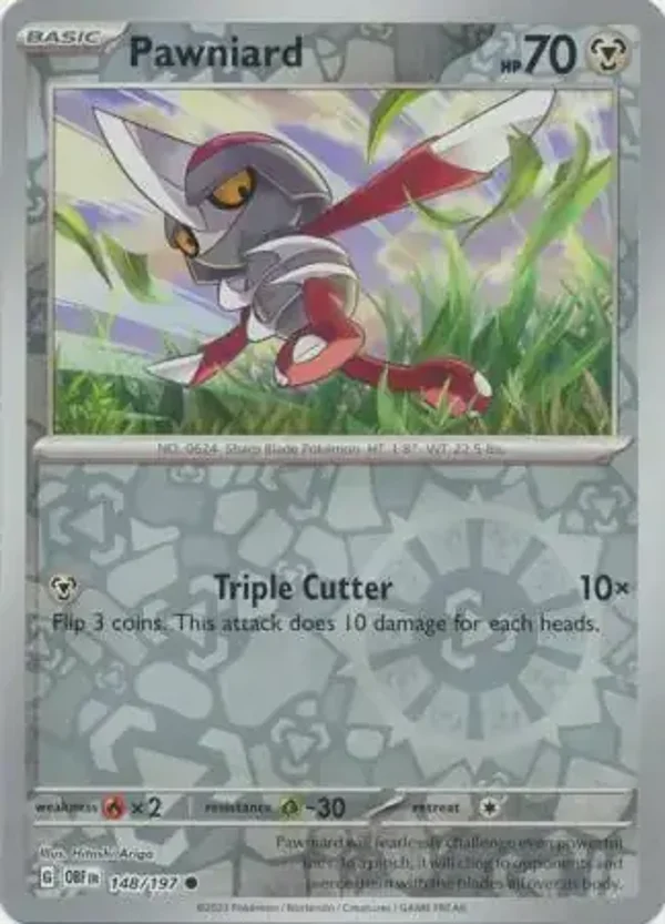 Obsidian Flames  148/197 Pawniard Rev Holo